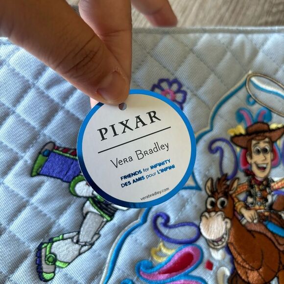 NWT Vera Bradley Disney Pixar Small Vera Tote - Picture 7 of 8